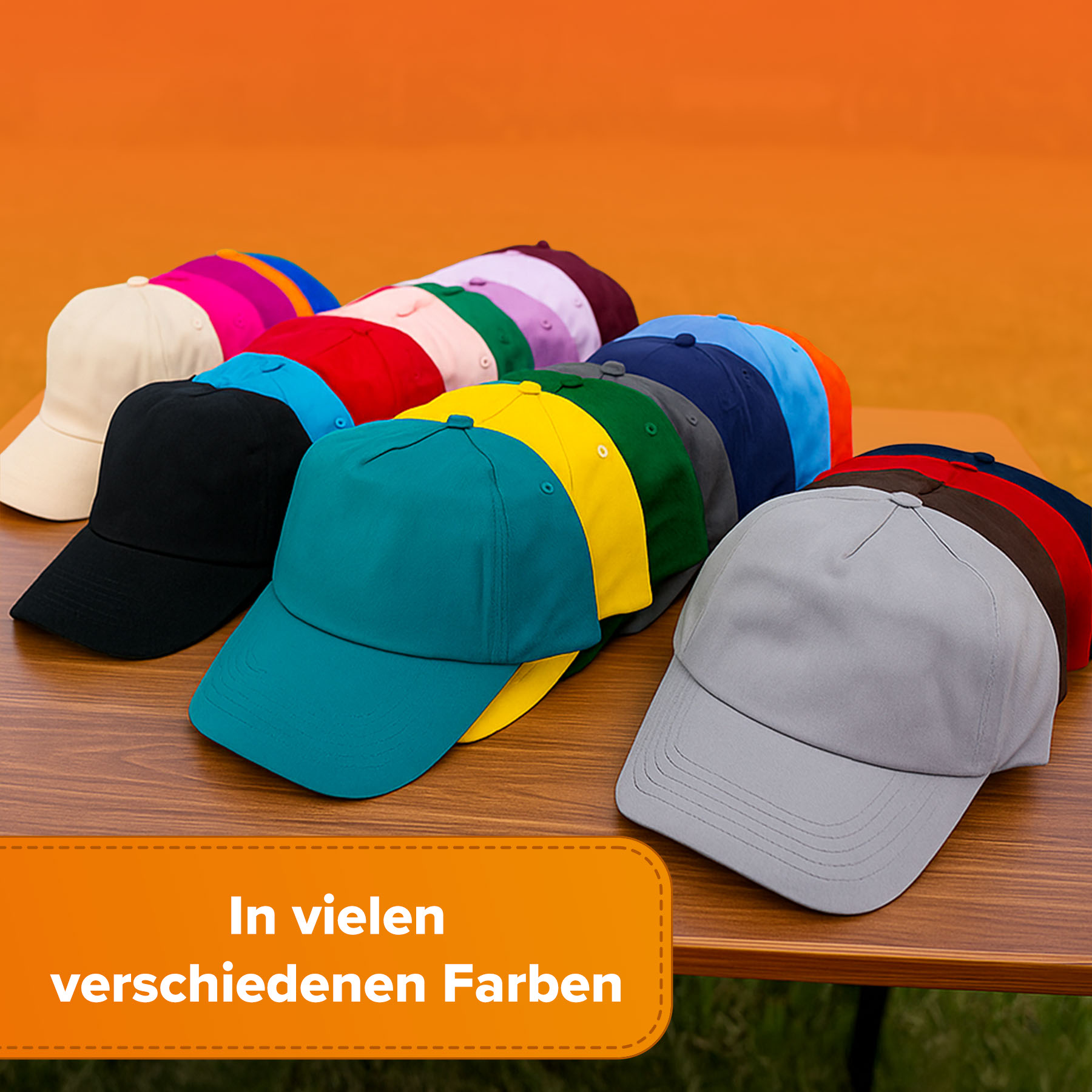 Kappen individuell bestickt mit Wunschtext