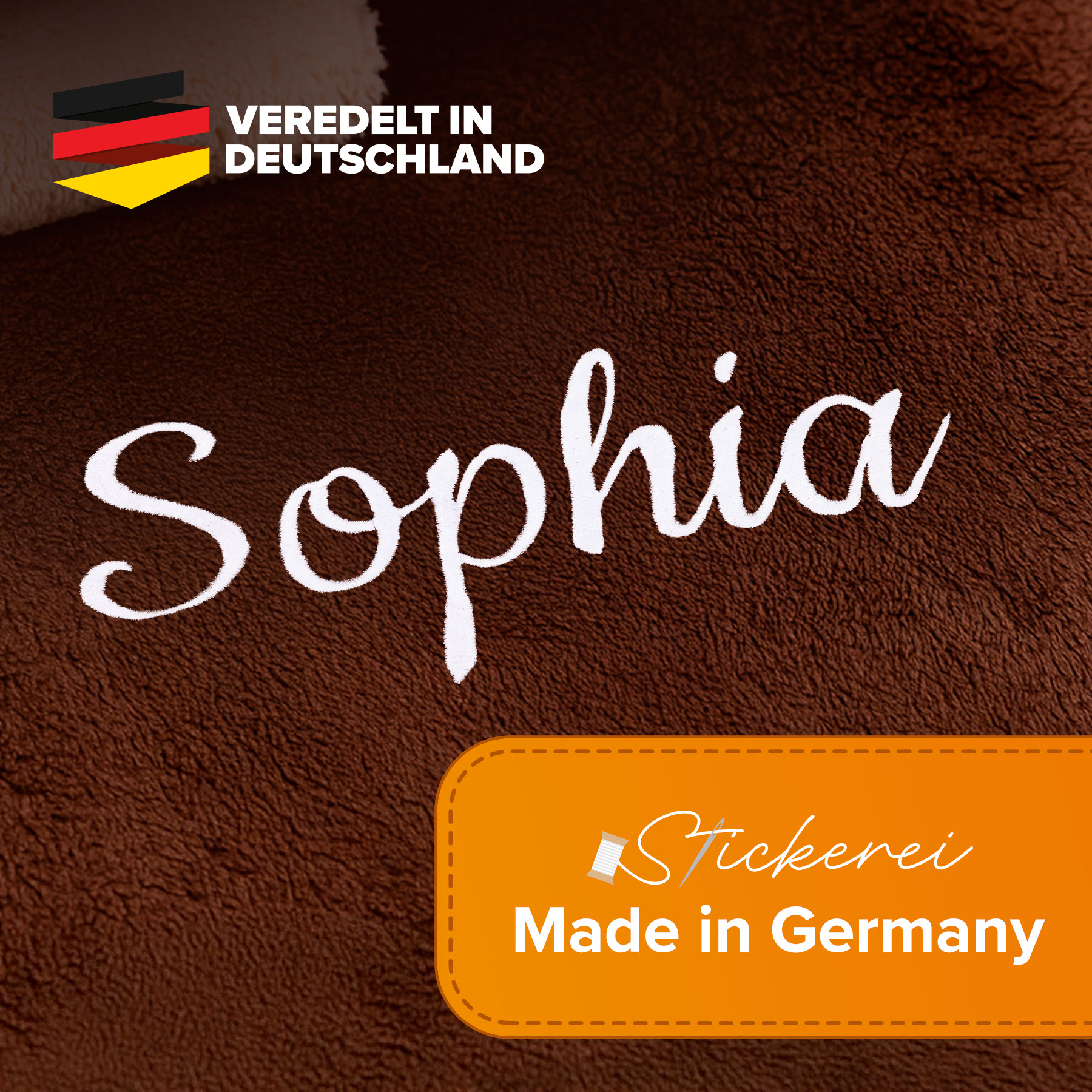 Kuscheldecken in verschiedenen Farben und Größen